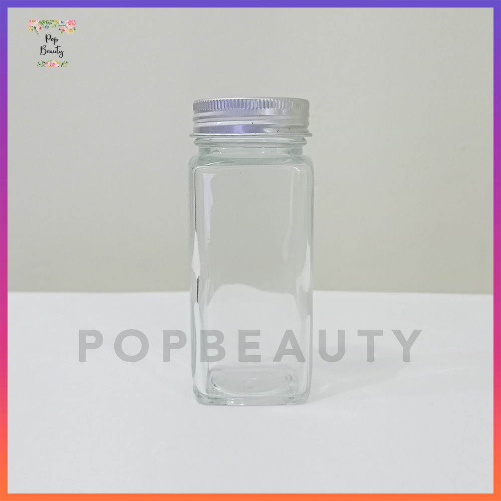 Botol Tempat Bumbu Garam Merica Botol Kaca- Spice Jar