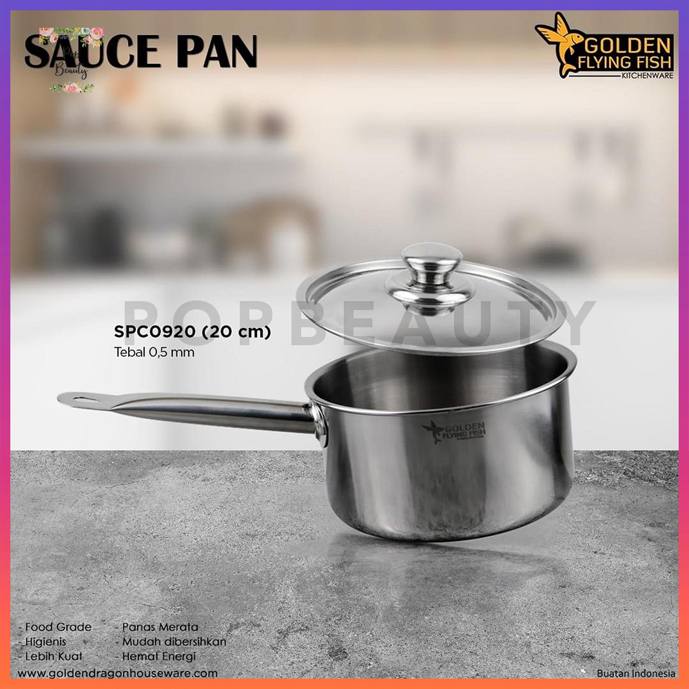Panci Sauce Pan Golden Flying Fish - 20 cm