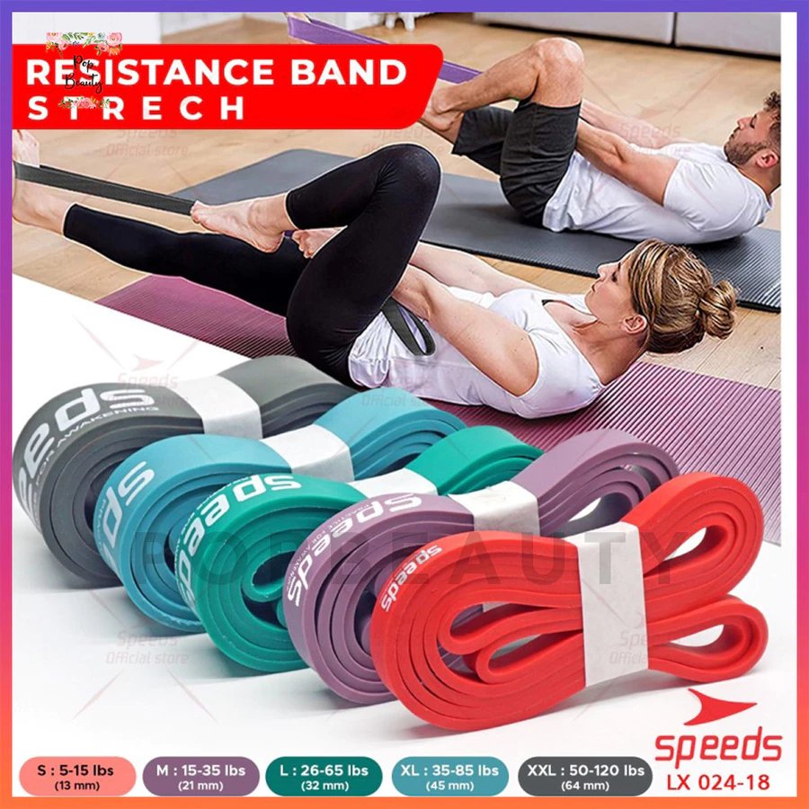 Tali Karet Fitness Loop Band Resistance Bands SPEEDS (XXL)- Abu-abu