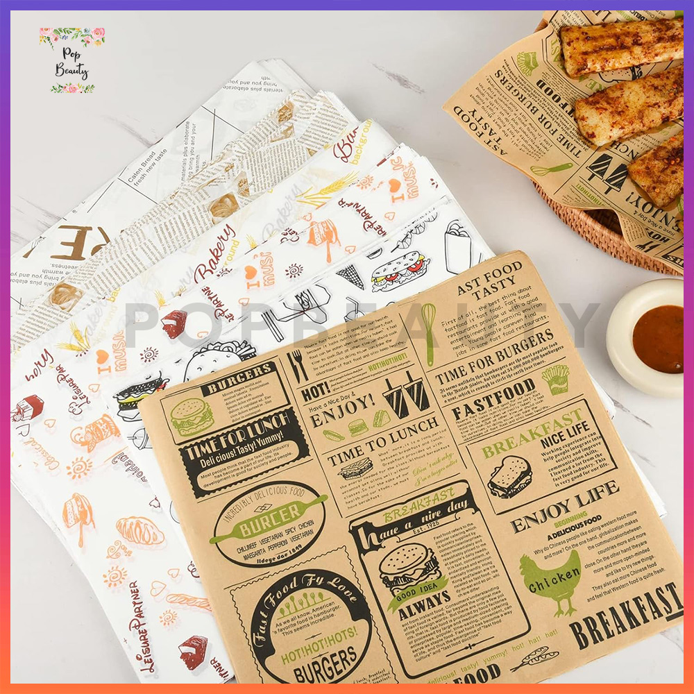 Kertas Roti/ Wax Paper 18 x 18 cm (50 pcs)