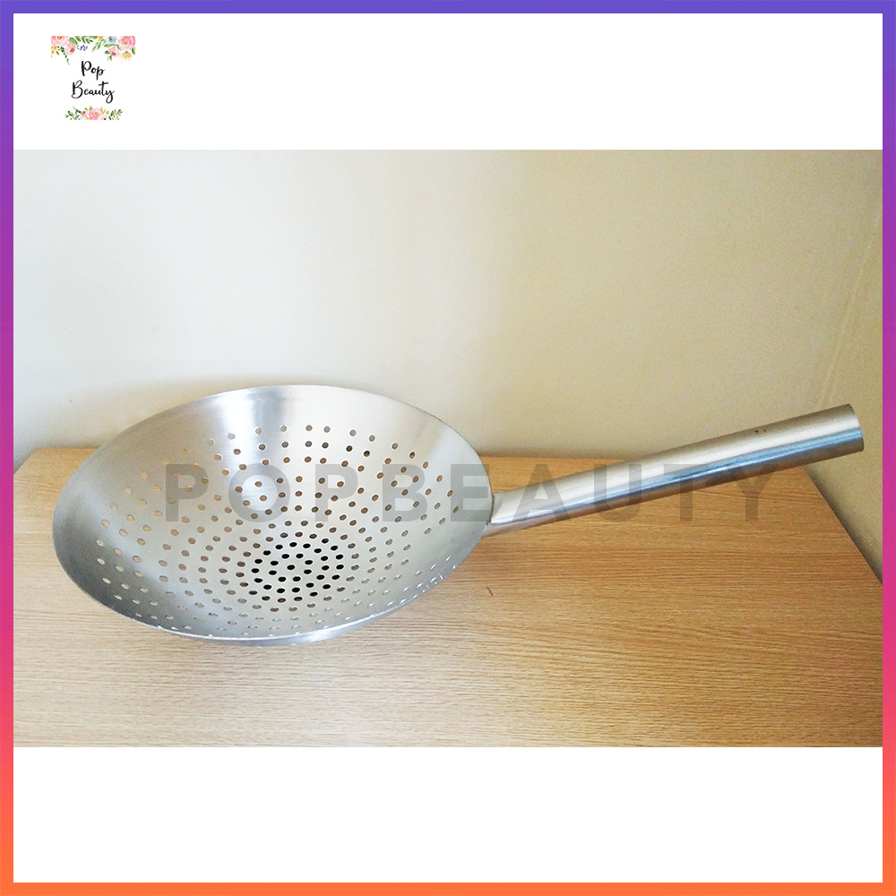 Serokan Minyak Stainless Tebal - Jumbo 32 cm