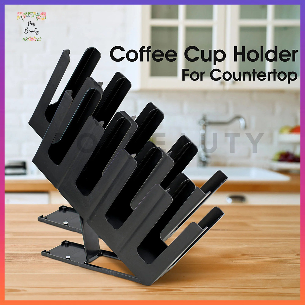 Rak Tempat Gelas Cup Kopi Teh 4 Slot