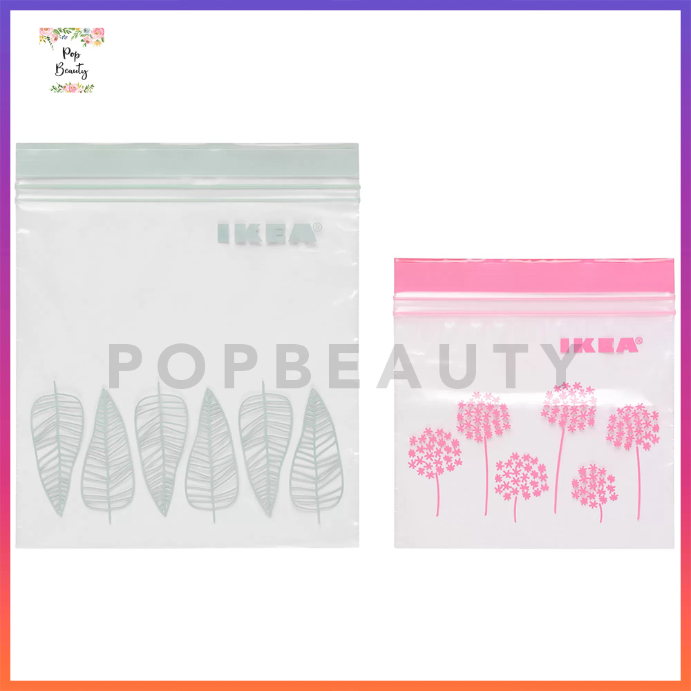 Kantong Ziplock IKEA ISTAD Pink/ Green 60-P