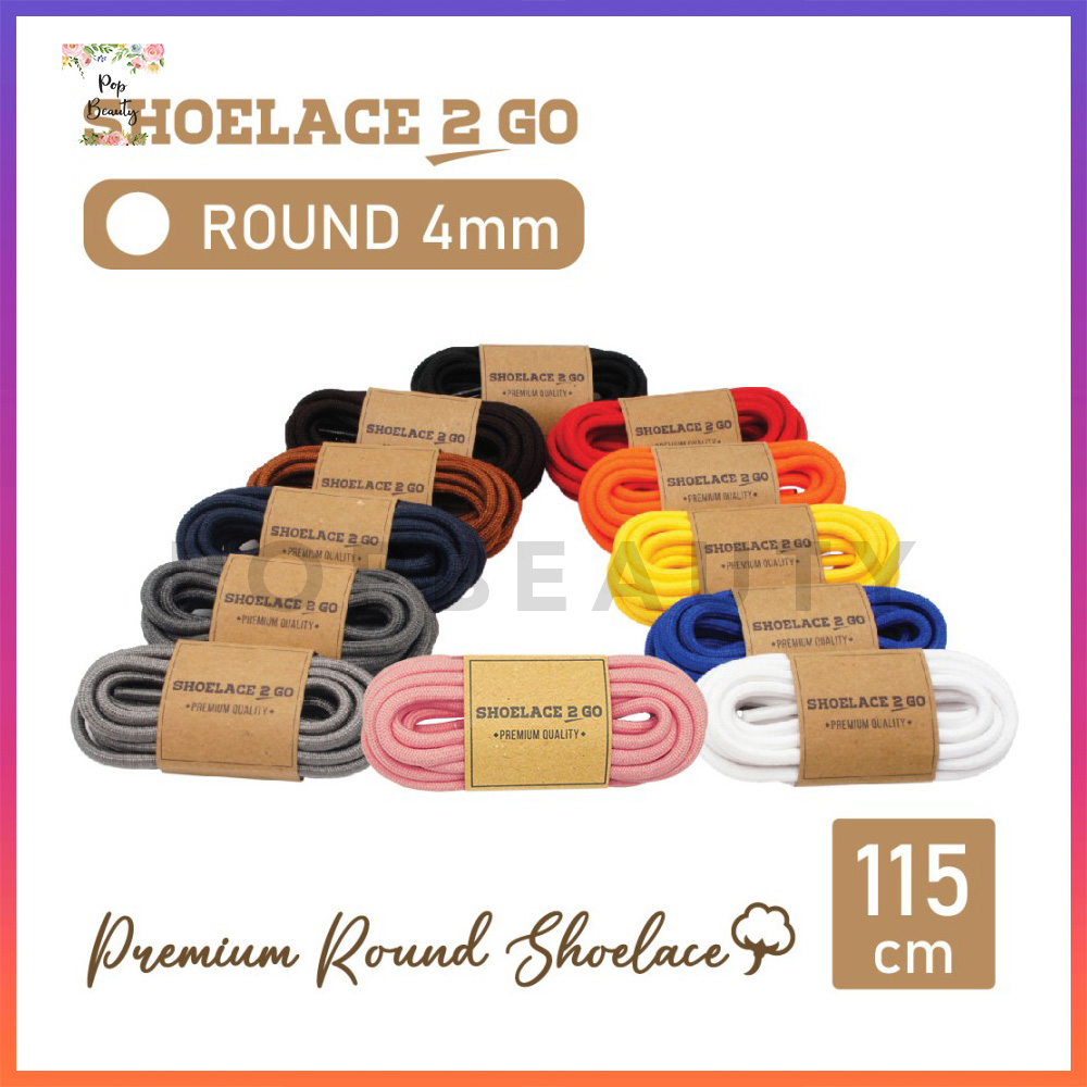 Tali Sepatu Bulat Round Shoelace 2 Go 115 cm (4mm)
