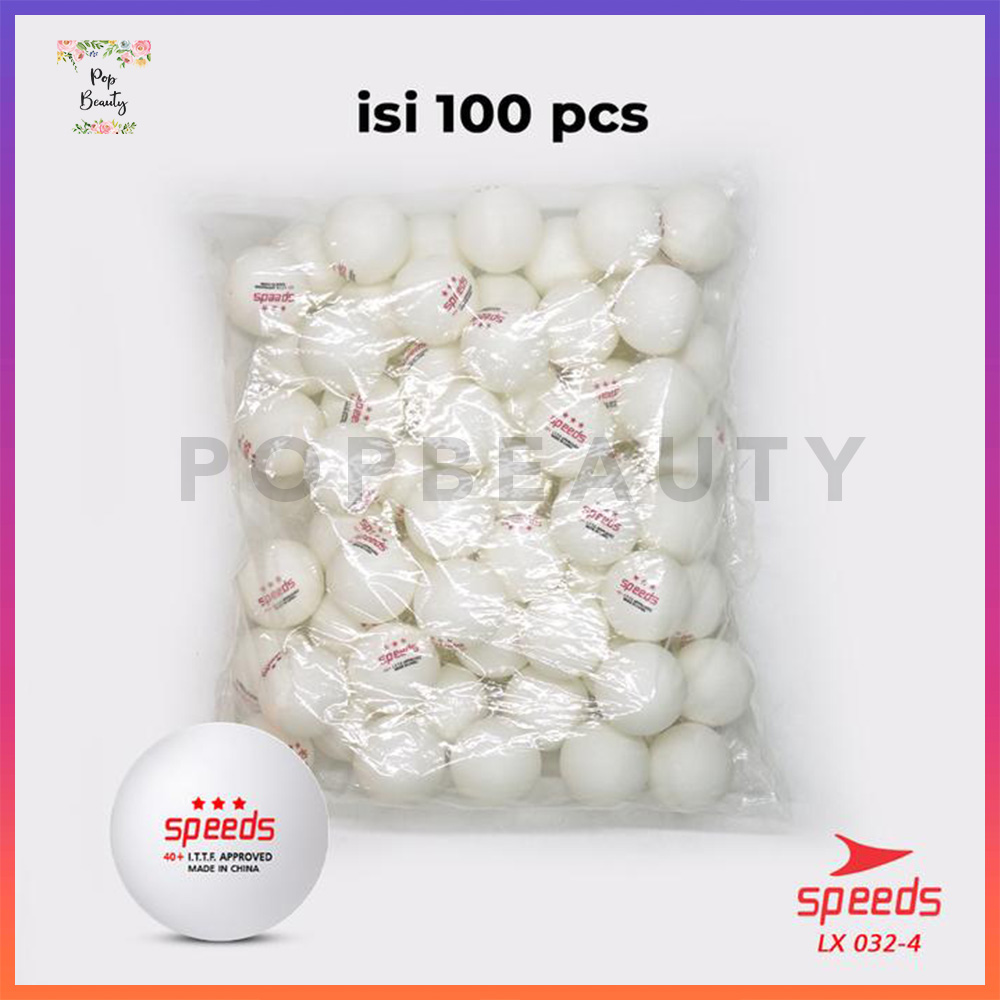 Bola Pingpong 100 Pcs (Kemasan Plastik) SPEEDS